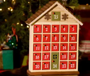 Advent calendar filled with daily activities